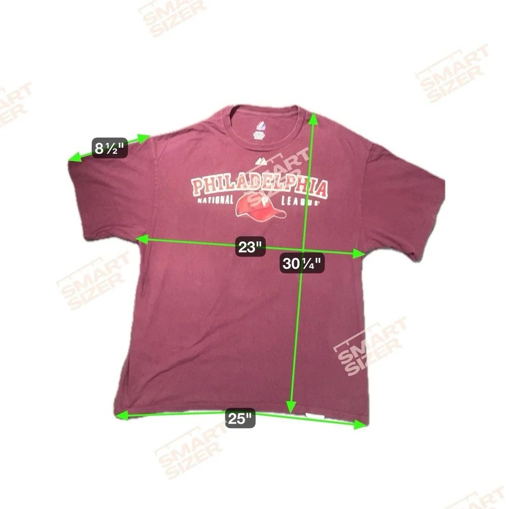 Philadelphia Phillies Tee Double Sided PhillieLEGACY Graphic Vibrant Majestic XL
